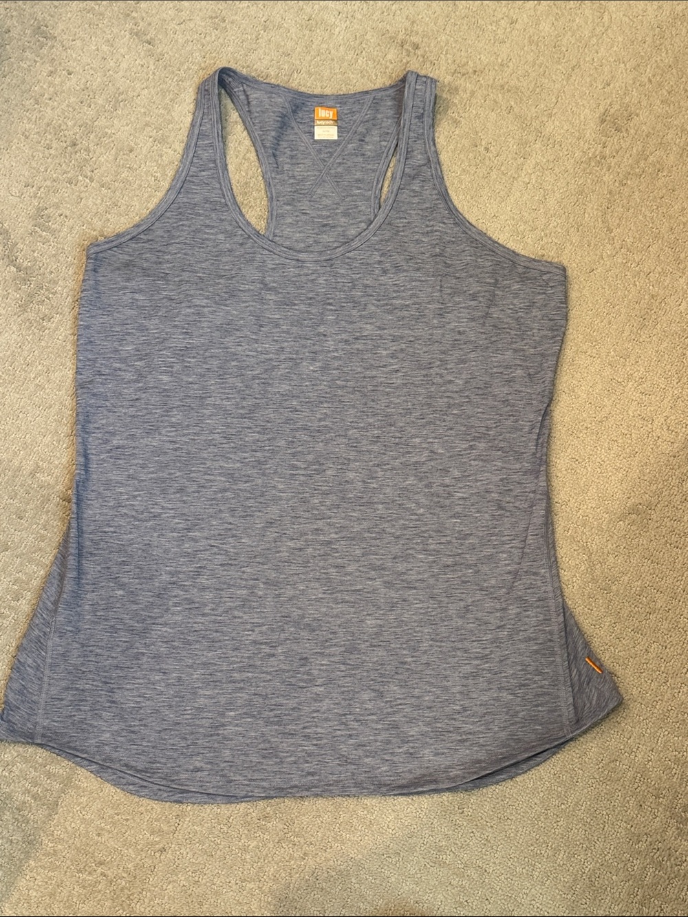 Lucy Light Blue Racerback Tank Top
